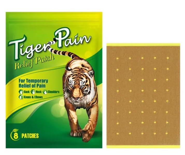 TERRIFI 2 Packet Vietnam White Tiger Pain Relief Patch, Hot Patch Tiger Chinese for Knee Joint Neck Shoulder Pain Muscle and Joint Pain Relief - for Parents, Worker (16Tabs)