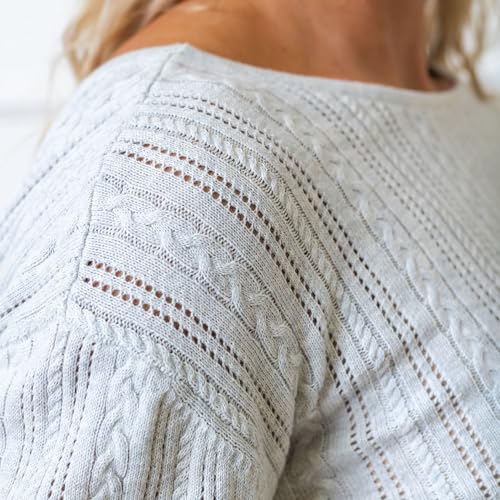 Image of Hope & Henry Women's Long Sleeve Fine Gauge V-Neck Sweater