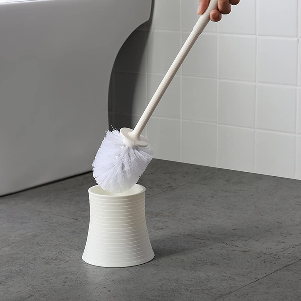 Scopino per WC Spazzola for la spazzola igienica Bagno Spazzola for la pulizia della toilette con la base domestica a maneggiatura a lungo termine dei capelli della tazza dei capelli Scopino e porta s