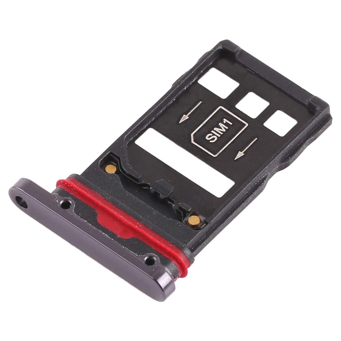 Original 2 x SIM Card Tray Made for Huawei Mate 20 Pro (Black 