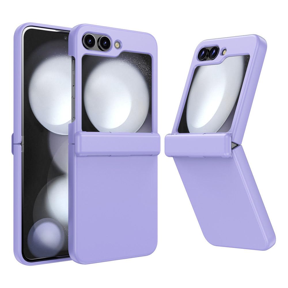 Coque Samsung Z Flip 5 antichoc rigide violette avec charnière - 7
