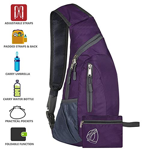 Peicees Sling Bags Men Women Shoulder Backpack Mini Chest Day Bag Kids Small