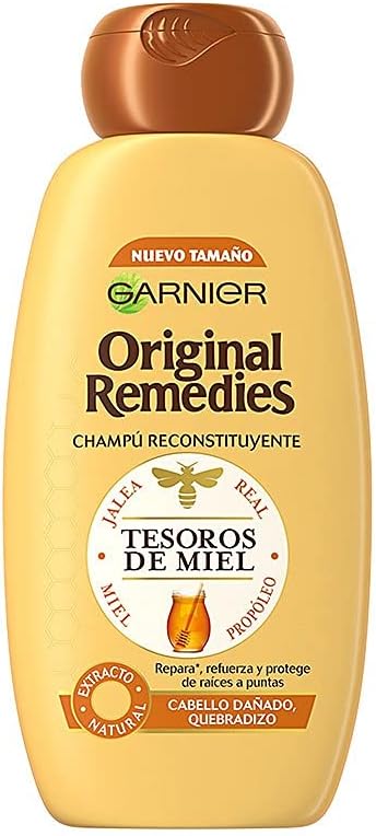 Original Remedies Honey Treasures, Repairing Shampoo for Dry or Damaged Hair, Brittle, 300 Milliliters