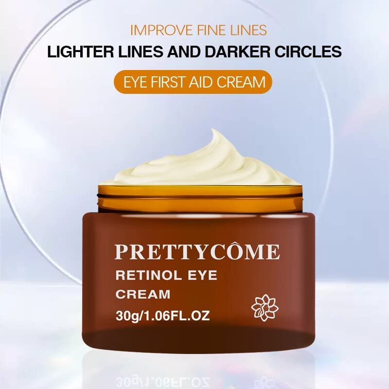 Miniatura 7 de 1.06 oz Vitamina C Quitar Ojos Sérum Ojos Bolsas Levantar Firma Crema Iluminadora Ácido Hialurónico Masaje Antiarrugas