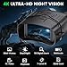 HEXEUM Night Vision Goggles, 4K Night Vision Binoculars for Adults with 5000mAh Battery, 3