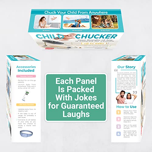 Witty Yeti Hilarious Child Chucker Gag Gift Empty Box Wrap Your Real Present Inside To Prank Friends Or Family With This Practical Joke For Men Or Women. Funny Idea For New Parents Or Baby Shower. #TOP3