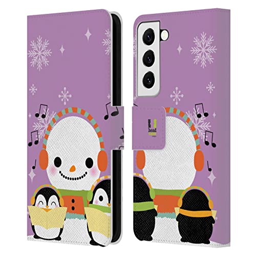 Carcasa de Cuero Samsung Galaxy S22 5G Head Case Designs Villancico