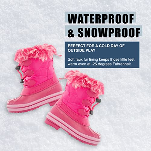 NORTY Waterproof Artic Snow Boots Rated Below Zero for Toddler Kids Boys and Girls3