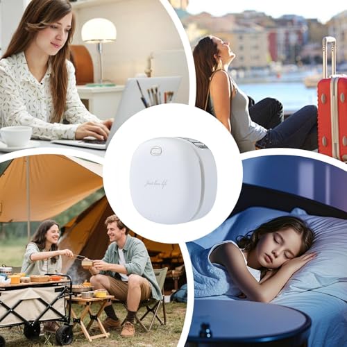 Ventilador de pinza para ropa recargable con batería de 2000 mAh para camping 5
