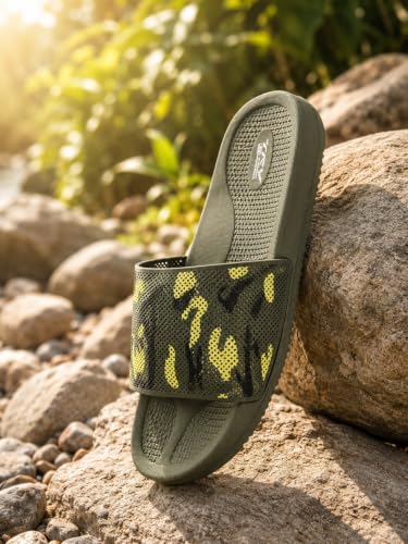 Image of TRV Classic Ultra Soft Sliders /Slippers with Cushion FootBed for Boys & Girls | Comfortable & Light Weight | Stylish & Anti-Skid | Waterproof & Everyday Flip Flops for Boys& Girls jungle