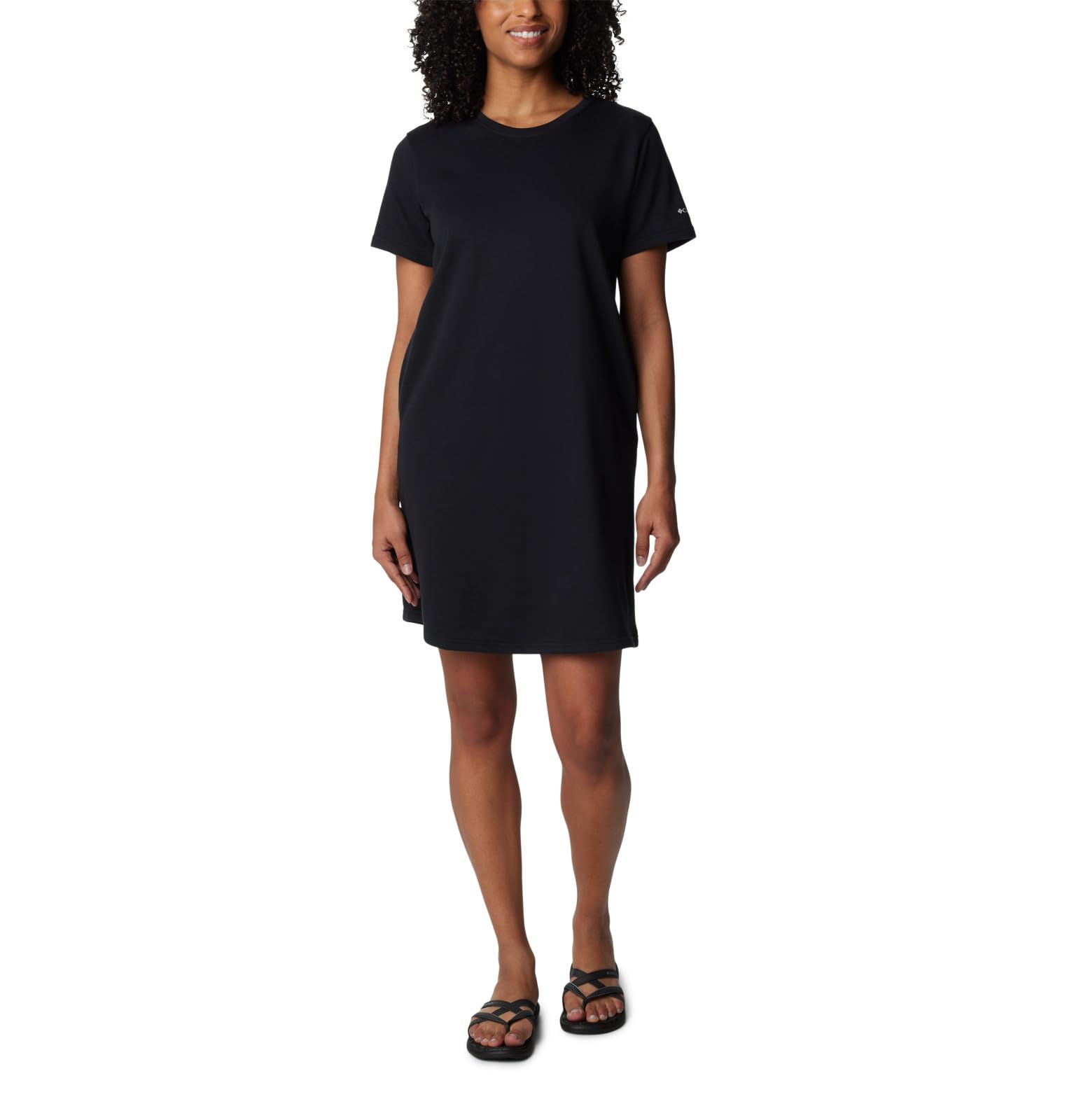 Columbia Women's Trek French Terry Tee Dress, Black, S