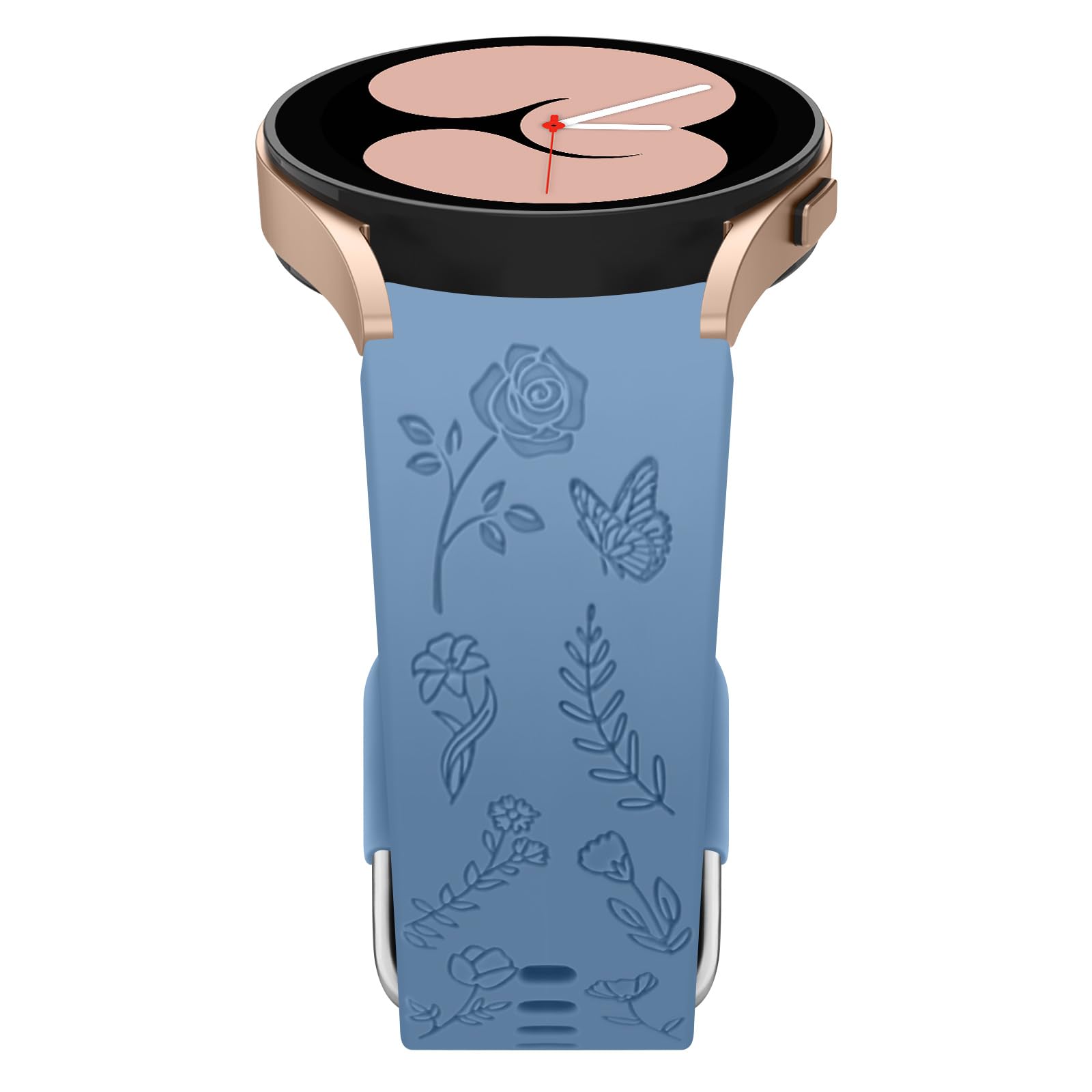 Tobfit Soft Floral Strap Compatible with Samsung Galaxy Watch 7 6 5 4 Bands 44mm 40mm/Galaxy Watch 6 Classic 47mm 43mm/Watch 5 Pro 45mm/Watch 4 Classic 46mm 42mm, 20mm Sport Straps(Smoke Purple) (B0DCZJ413Z) Amazon Price History, Amazon Price Tracker