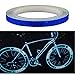 Amaoma Vélo Autocollant Réfléchissant 8M (315 "), Vélo Voiture Autocollants Vélo Roue Réflecteur, Moto Pneu VTT Vélo Accessoires, Stickers Pour Poussette / Casque / Jouets, Bleu