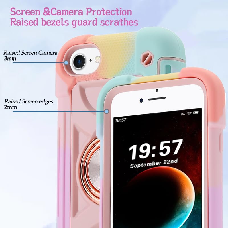 Évitez les écrans brisés grâce à la coque iPhone 8 Plus robuste rose