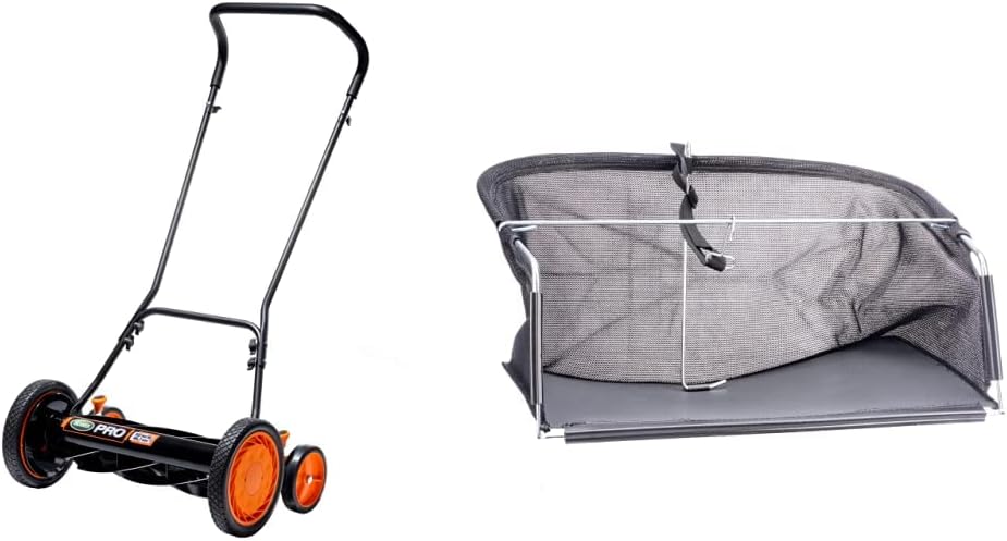 Scotts 18-Inch 7-Blade Push Manual Reel Lawn Mower and American Lawn Mower Company GC91820 18-Inch/20-Inch Reel Lawn Mower Grass Catcher - Thumbnail 3