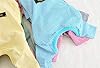 Hdwk&Hped Soft Cotton Dog Pajamas for All Seasons, Striped Pet Bottoming Jumpsuit for Small Dog Cat Puppy (#3, Thin Stripes Style 2pcs - Black&Blue) #5