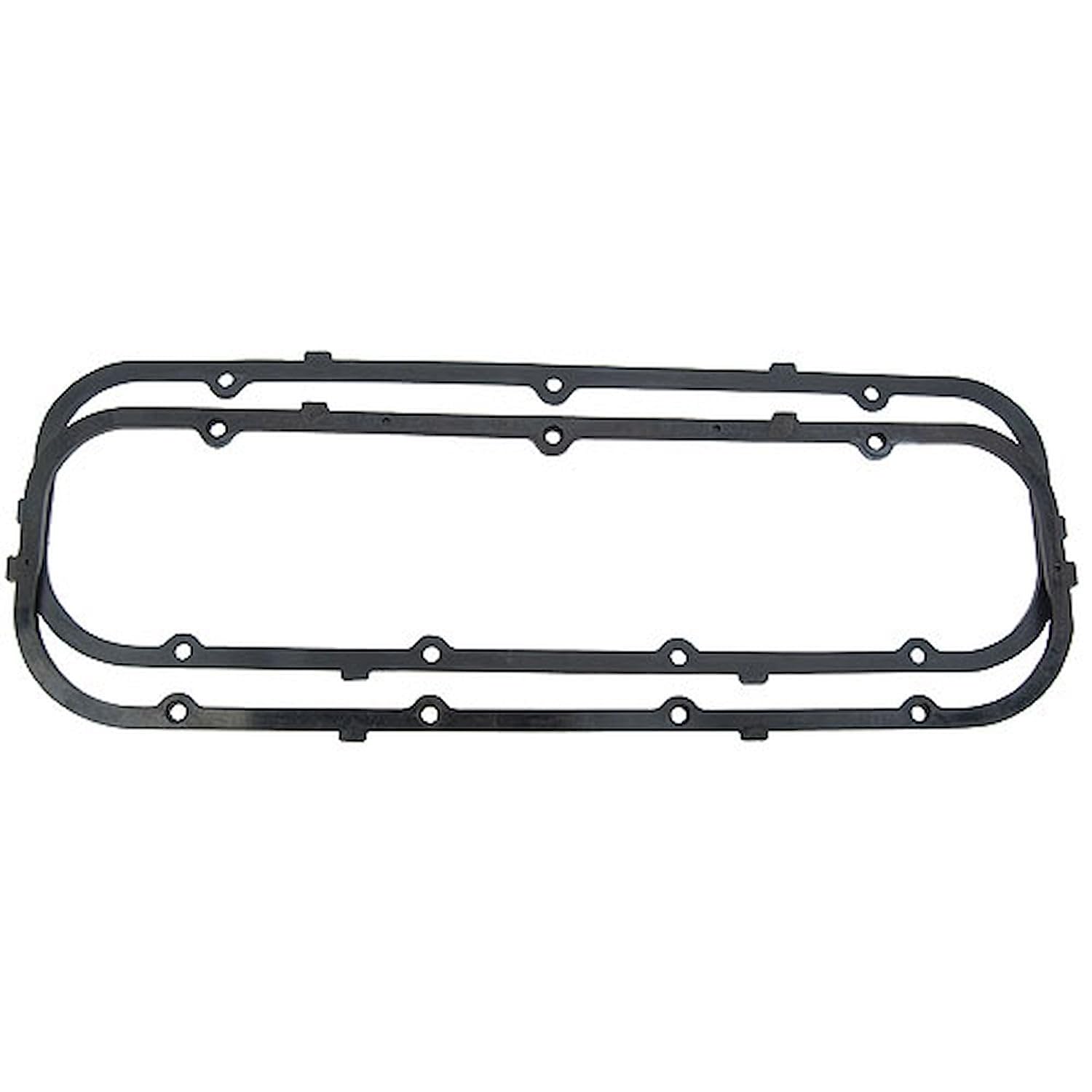 JEGS Steel Core Valve Cover Gaskets | Fits Big Block Chevy | Vulcanized Neoprene Rubber Shell | 3/16" Thick | Reusable