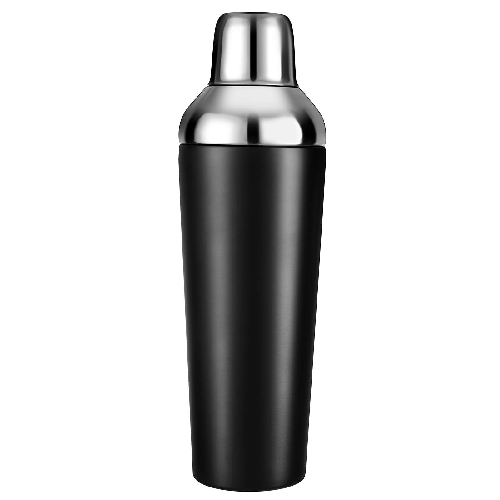 Etens Cocktail Shaker [Doppelwandig aus Edelstahl 304] - Cocktail Shaker 650 ml mit integriertem Messdeckel & Sieb - Shaker Edelstahl für Zuhause & Barkeeper