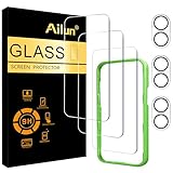 Ailun iPhone 17用スクリーンプロテクター 3枚パック [6.3インチ] + カメラレンズプロテクター 3枚パック 取り付けフレーム付き センサー保護 Dynamic Island対応 ケースに優しい強化ガラスフィルム