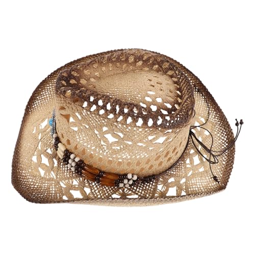 Chapeau de paille vintage contre la chaleur en voyage extérieur
