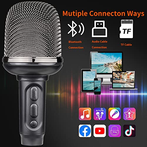 Nortix Laveso Karaoke Microphone, Bluetooth Wireless Microphone, Car Microphone, Microphone With Speaker, Portable Handheld Karaoke Machine Speaker Machine, 3000Mah Large Battery #TOP4