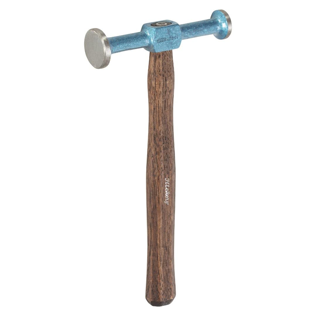 Picard Balanced Ding Hammer 430g – Auto Body Planishing Hammer, Dual Smooth Faces (30/40mm), Alloy Steel Head, Dual Curved Hickory Handle, Dent Repair & Restoration – 2522902