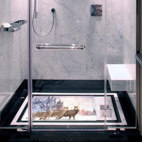 Alfombrilla de ducha sin bpa que evita resbalones en la bañera 7