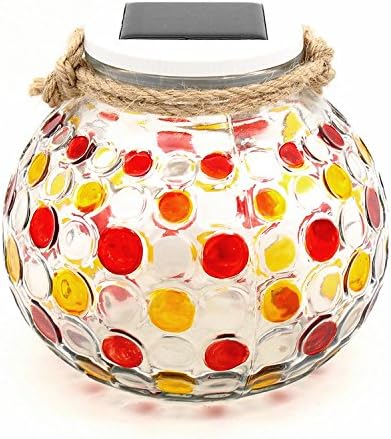 Color Changing Solar Powered Glass Ball LED Garden Lights Rechargeable Solar Table Lights Outdoor Waterproof Solar Night Lights Table Lamps for Christmas Decorations
