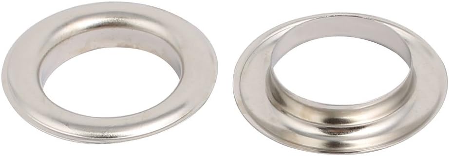 Ruilogod 1000pcs 22mm Inner Dia Iron Nickle Plated Eyelet Grommets Kit w Washer for Leather Canvas Clothes Shoes (id: f18 551 15c ce1 7a6