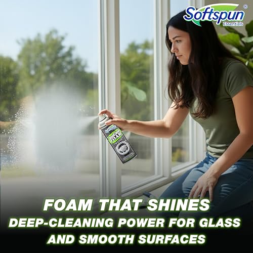 Image of SOFTSPUN Essentials Total Cleaner Foam 500ml for Car & Bike | Multi-Surface Cleaner for Interior & Exterior, Dashboard, Plastic, Vinyl, Headlights, Mats, Tough Stain Remover