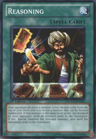 YU-GI-OH! - Reasoning (SDDC-EN031) - Structure Deck: Dragons Collide - 1st Edition - Common