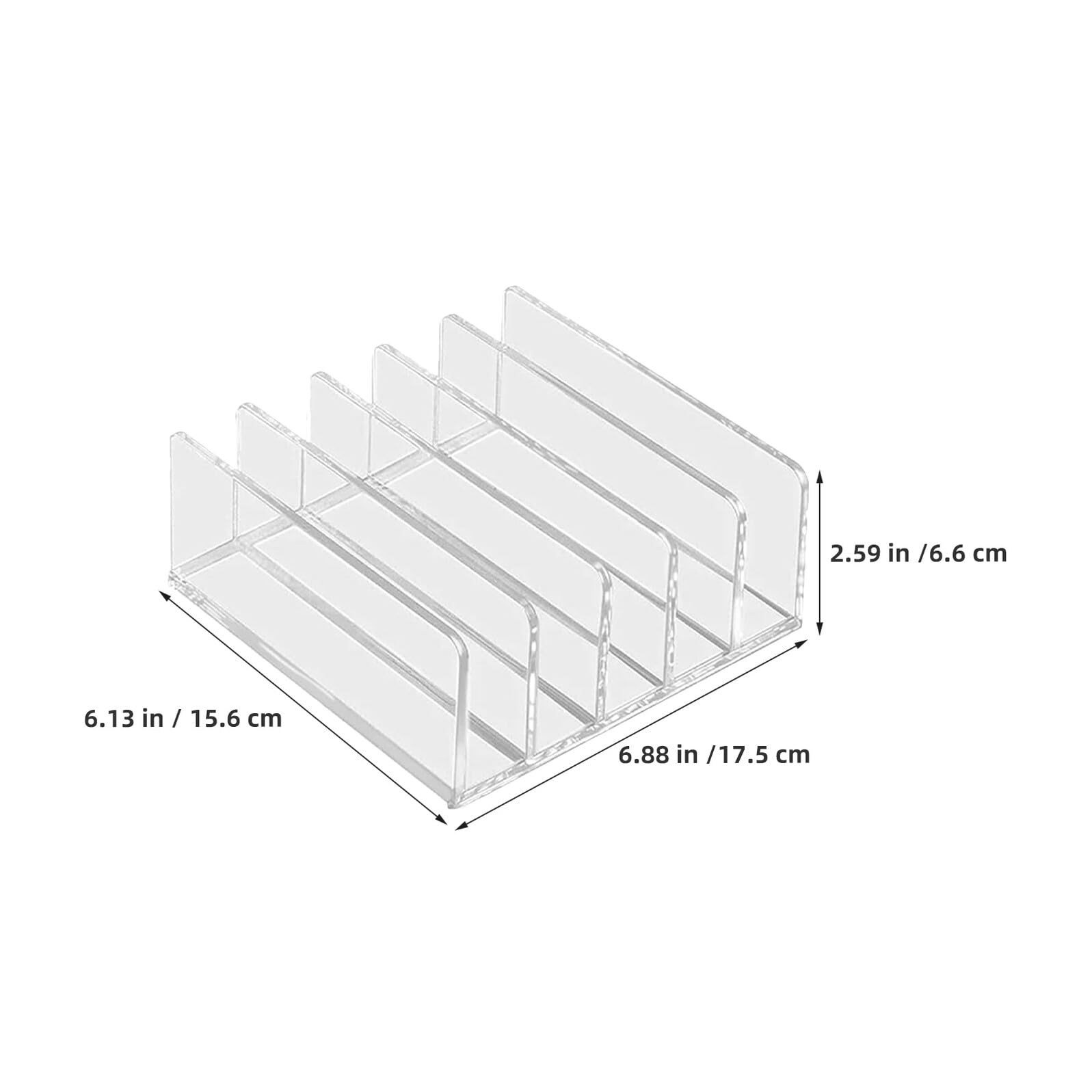 Gadpiparty 2 Sztuki Częściowy Organizer Dokumenty z Akrylu Przegródek Pionowy Stojak Biurko Wielofunkcyjny Sorter Korespondencję Organizer Pliki i Magazyny Solidny i Praktyczny