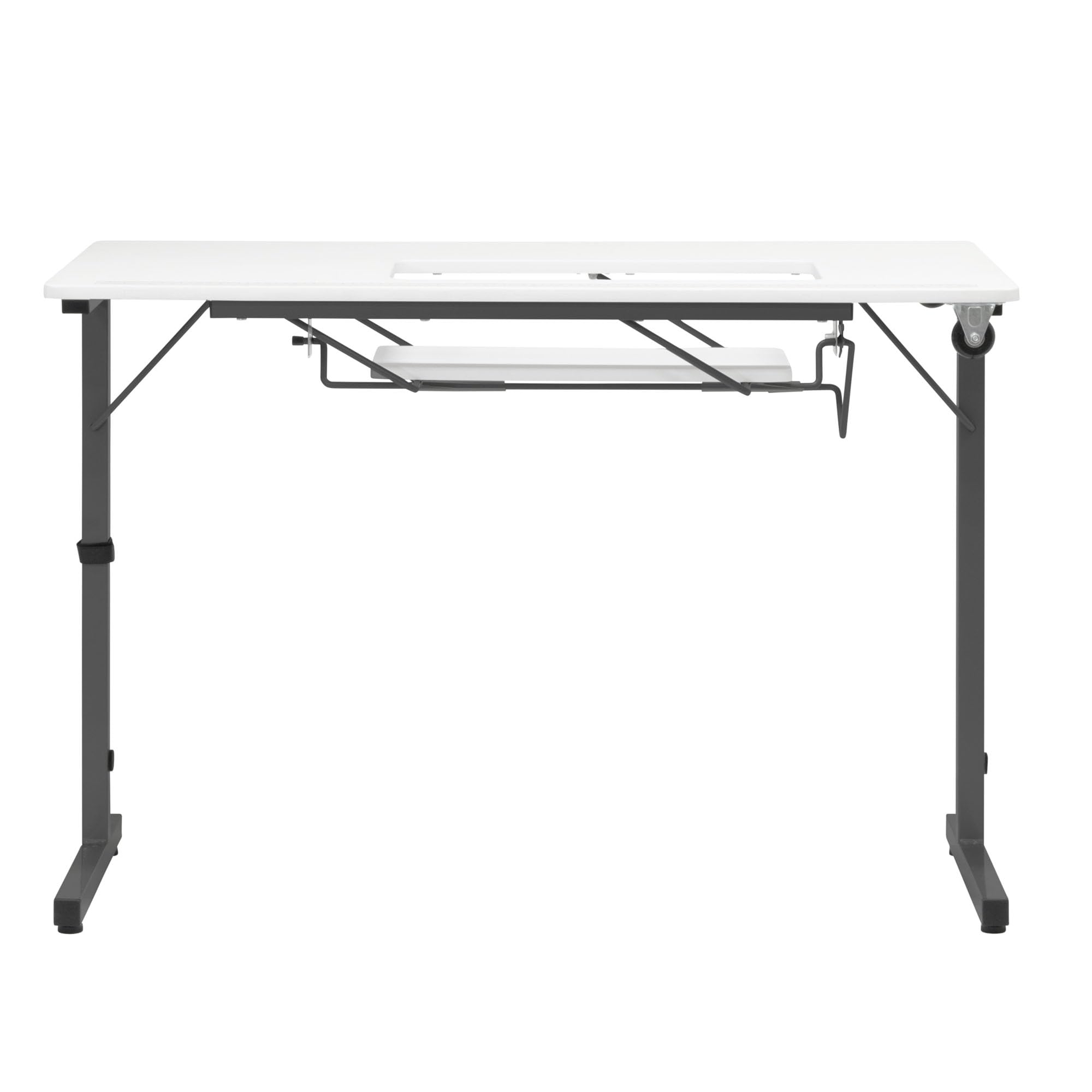 Sewing Online Rollaway Folding Craft & Sewing Table Black/White 13399