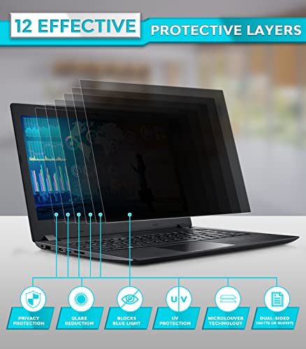 Écran de confidentialité amovible PYS pour ordinateur portable 13,3" anti-reflet