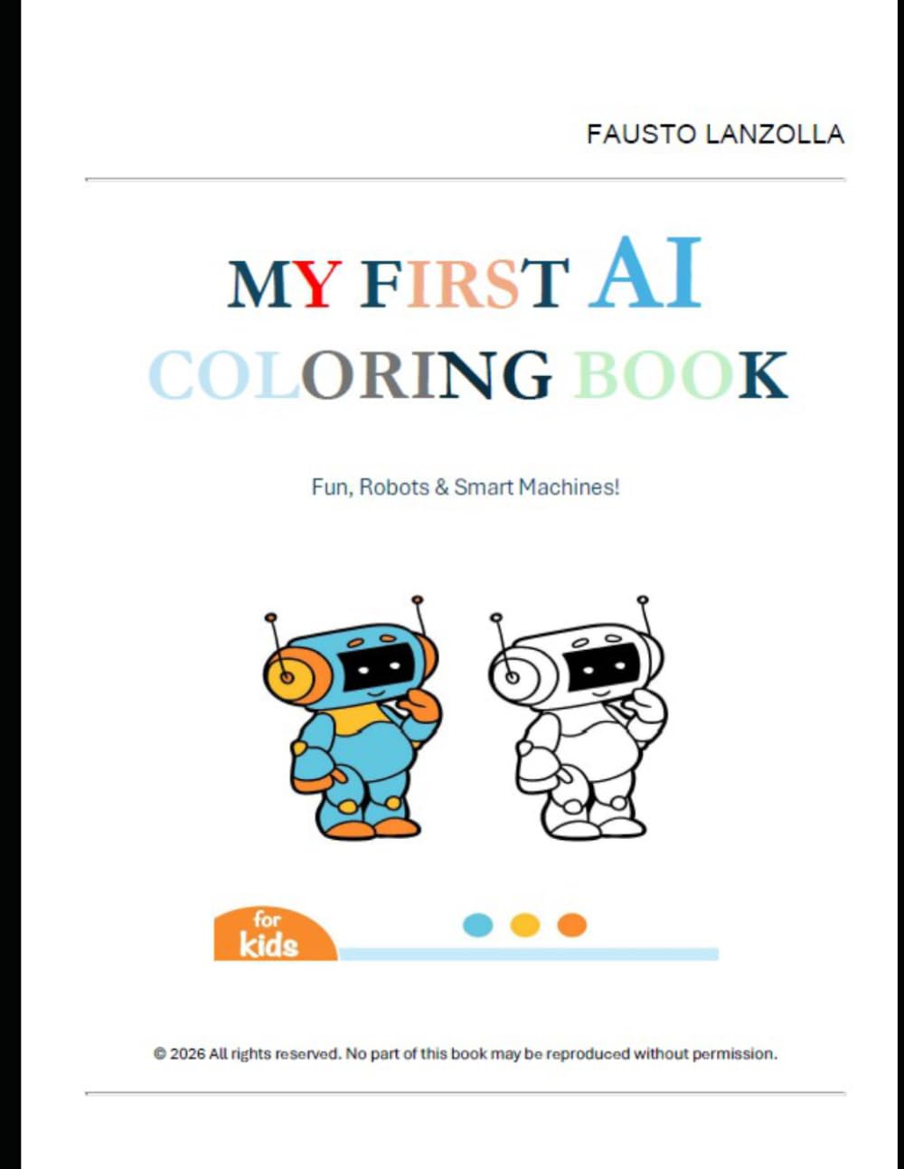 MY FIRST AI COLORING BOOK