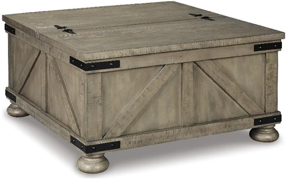 BOWERY HILL Coffee Table & End Table Set in Weathered Gray