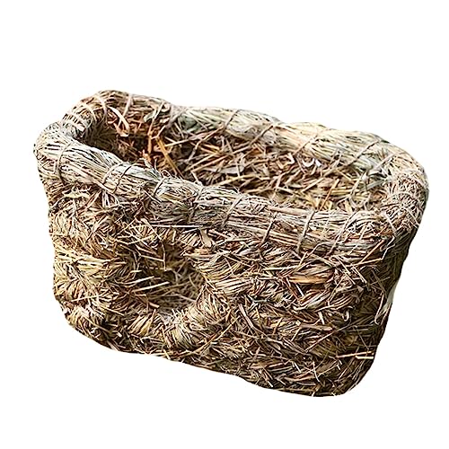 BESPORTBLE 2pcs Hand-woven Dual Safe Sleeping Playing Nest for Pets Natural Material Comfortable Indoor Cat Dog Hideaway Playtime Retreat