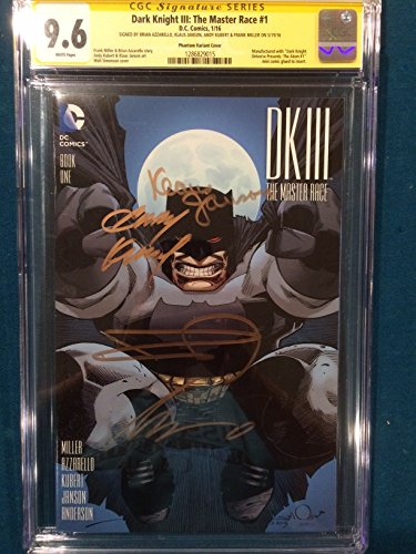 FRANK MILLER 4x SIGNED DK III The Master Race CGC 9.6 Andy Kubert Brian Azzarello Klaus Janson