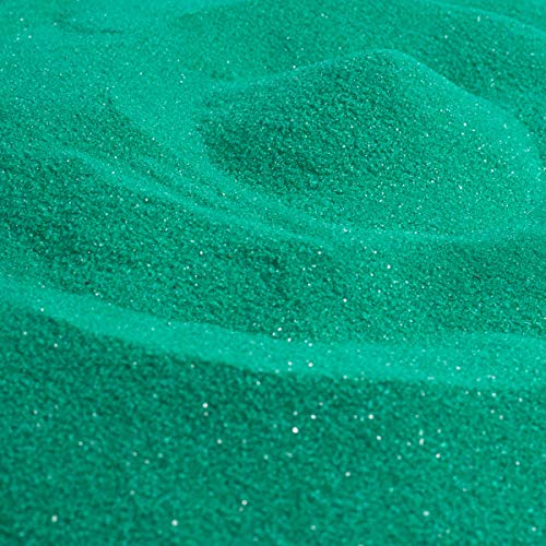 Hygloss Products Colored Play Sand - Assorted Colorful Craft Art Bucket O' Sand, Green, 1 Lb #TOP1