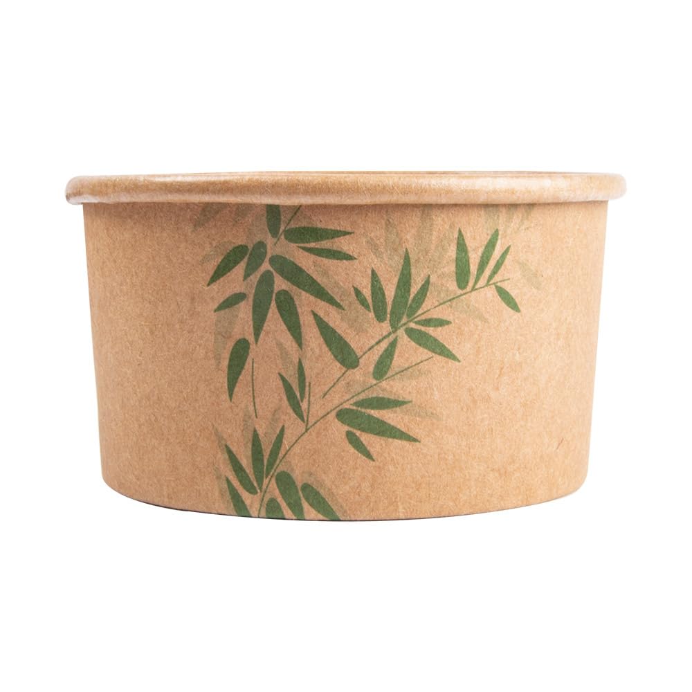Eisbecher 90 Ml "Feel Green" Ø 7,2X4 Cm Braun Karton - 2000 Un.
