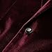 RONGKAI Mens Velvet Blazer Slim Fit Fashion Suit Jacket for Wedding Prom Dinner Party Halloween (Wine Red, Large)