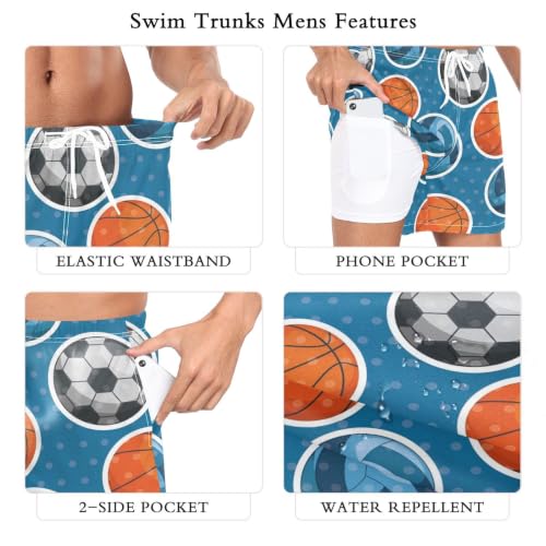 Traje de baño para hombre azul soluciona humedad en yoga 6