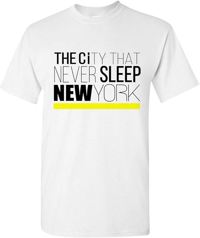 City That Never Sleep New York T-Shirt Hoodie, Customized | Amazon.com