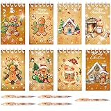 Roaring Good Time cadeaux de noël pour fêtes mini blocs notes bonhomme pain dépice stylo chaussettes noël récompenses classe fournitures bureau cadeaux filles