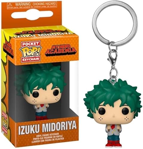 Miniatura 3 de Funko Pop! Llavero My Hero Academia - Deku en uniforme escolar, multicolor, 2 pulgadas