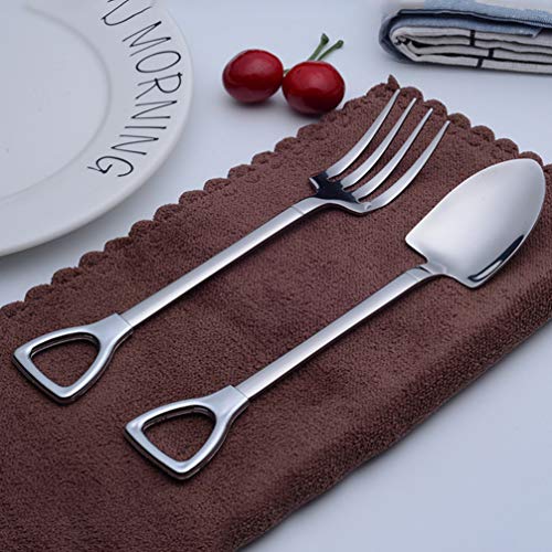 Cabilock Servindo Colheres E Garfos de Mesa de Aço Inoxidável Set Utensílios de Cozinha Talheres Tal