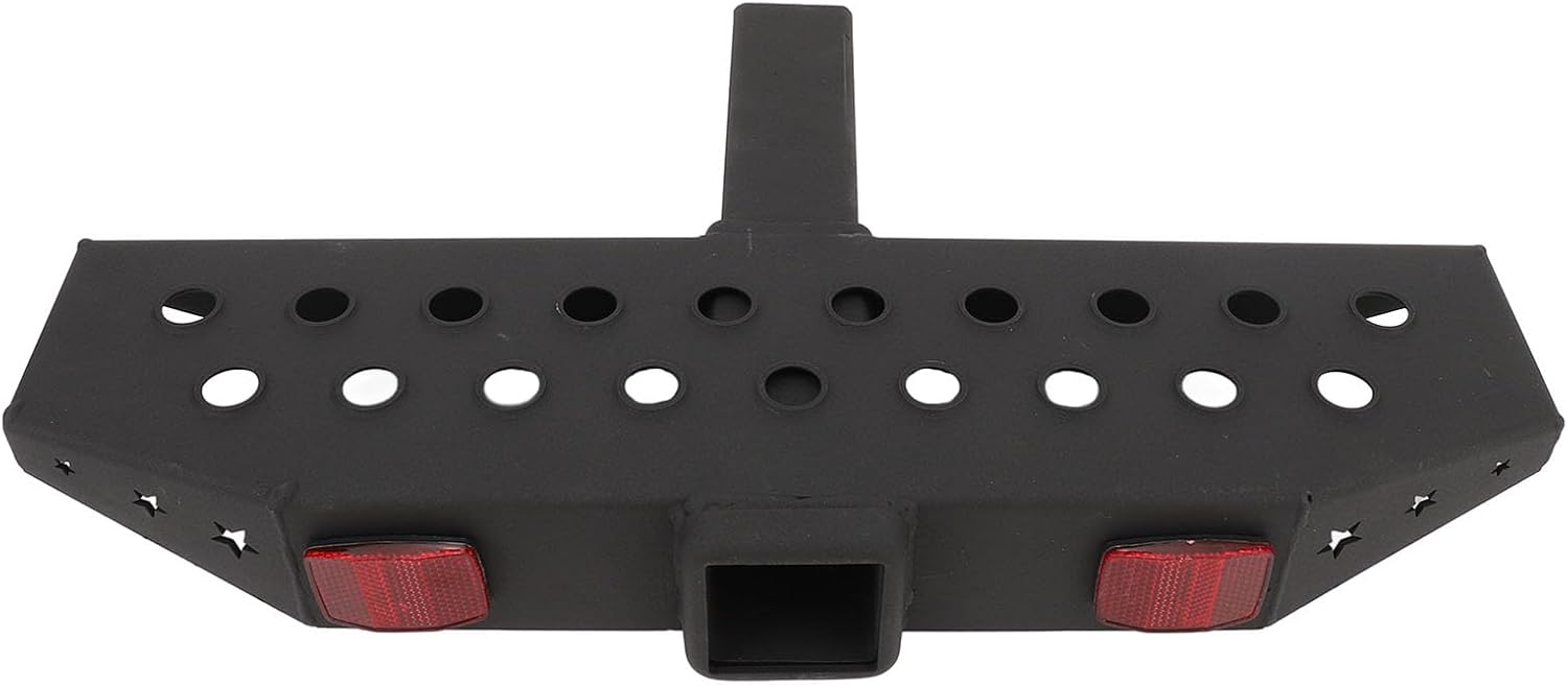 Acouto Hitch Step Slip - Hitch Step Steel 600lbs Heavy Duty Rear Bumper Trailer Protector with 5/8in Hitch Pin and Reflective Strip for Car SUV Pickup Truck RV - Towing Hitch Steps