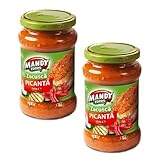 Mandy Zacusca Picanta 250g | Spicy Zacusca Jarred Cooked Food | Ideal Condiment for Chutneys, Pickles, Fresh Bread & Savoury Biscuits | Elevate Snacking & Mealtime (Spicy ZACUSCA 300g, 2 Pack)