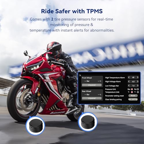 Image of Spedal CL871pro 6.25 inch Motorcycle CarPlay & Android Auto Screen, TPMS, Full Body Waterproof, GPS Navigation for Motorbike, Bluetooth, Siri /G00gle Assistant