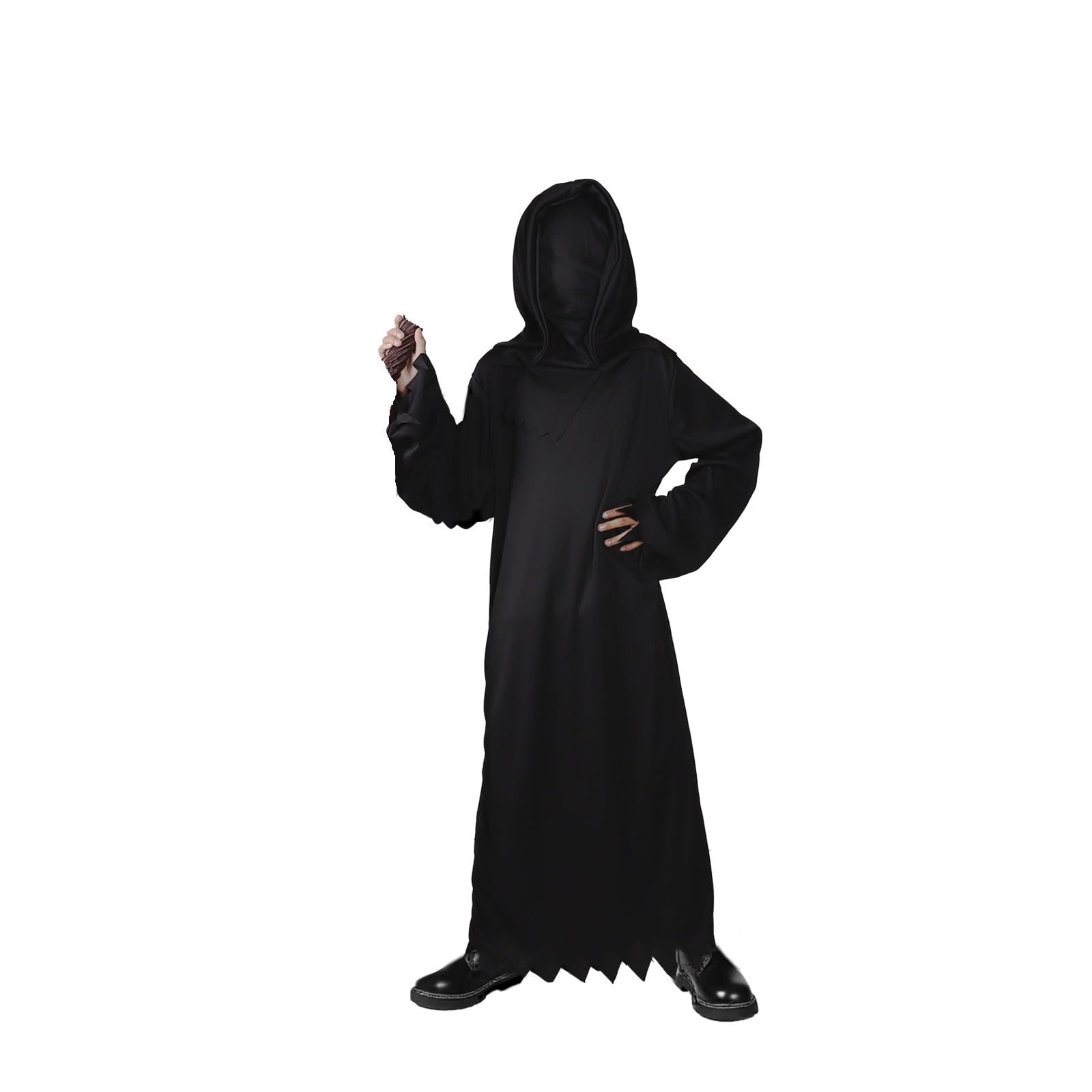 Kostium męski Żniwiarz, kostium na Halloween, dla chłopców, dziewczynki, straszne przebranie, na Halloween, imprezę, karnawał, Cosplay, 130 cm